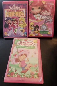 Strawberry Shortcake DVD Lot - Berry Best Friends, Puttin On The Glitz & Spring  - Picture 1 of 9
