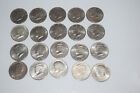 Lot of (20) Silver Kennedy Half Dollars 1960's to 1990's