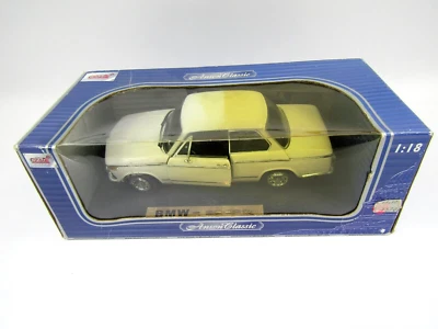 复古 Anson 经典汽车 1: 18 宝马 2002 tii 压铸收藏品汽车原装盒 — 第 1/4 张图片