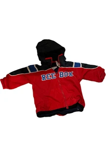 Reebok Vtg 90’s Lightweight Jacket Packable Hood Infant 12 Months Stitched EUC - Picture 1 of 4