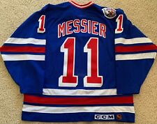 Mark Messier New York Rangers Cosby Pro Cut Authentic Ccm Jersey - Same as Worn