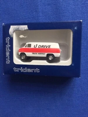 TRIDENT Chevrolet van Delivery U DRIVE TRUCK RENTALS scala 1:87 item 90123 - Immagine 1 di 4