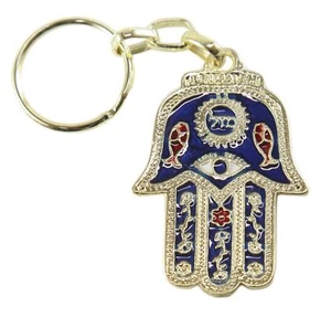 Idée cadeau spéciale porte-clés MAZAL porte bonheur Hamsa contre le MAUVAIS IL - Imagen 1 de 6