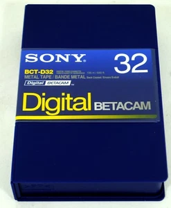 ⭐️ 1 X Sony BCT-D32 32min Numérique Betacam Vidéo Cassette Métal ⭐️ - Photo 1 sur 4
