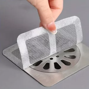 Disposable Shower Drain Hair Catcher Mesh Sticker Strainers for Shower - Picture 1 of 12
