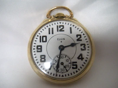 Elgin B W Raymond Pocket Watch 21 Jewels 478 grade 10K Gold Filled SERVICED - Image 1 of 4