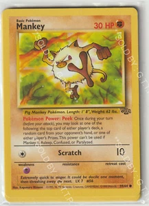 Pokemon Karte Dschungel Mankey 55/64 - Portofrei - Bild 1 von 1