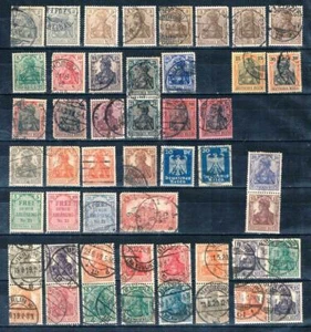 Germany Germania 1905.1916,1920 used Lot. Booklet pairs ,Officials etc. - Picture 1 of 1
