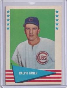 RALPH KINER 1961 FLEER BASEBALL GREATS # 50 CUBS EX - Picture 1 of 2