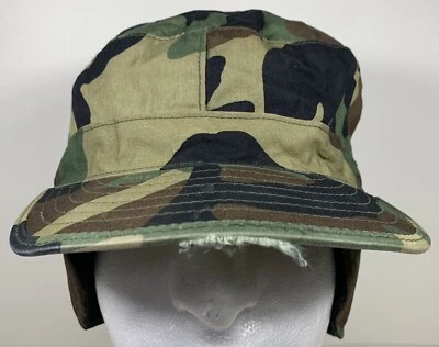 Chapéu edição militar camuflagem boné de combate abas de orelha excedente camuflagem patrulha de inverno - Imagem 1 de 4