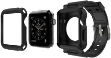Apple Watch Series 3/2/1 Rugged Protective Durable Case w/ Armor 42mm Strap Band