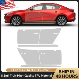 For Mazda 3 2019-2025 Doors Precut Paint Protection Film Gloss Clear PPF TPU - Picture 1 of 20