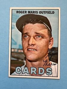 ROGER MARIS 1967 Topps #45 baseball card excellent NY Yankees