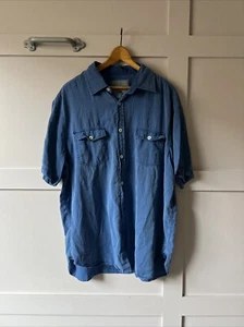 Island Republic Vintage Collection XL Ultra Soft & Loose Cotton/Tencel Blue Tee - Picture 1 of 24