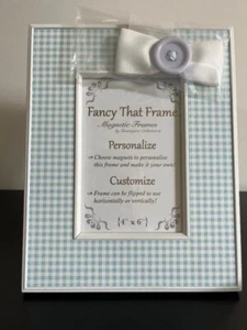BARRINGTON COLLECTION "FANCY THAT FRAME" PERSONALIZE MAGNETIC FRAME - Picture 1 of 2
