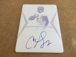 Leaf Ultimate Draft 2012 Chris Givens novato automático placa magenta 1/1 Rams - Imagen 1 de 2