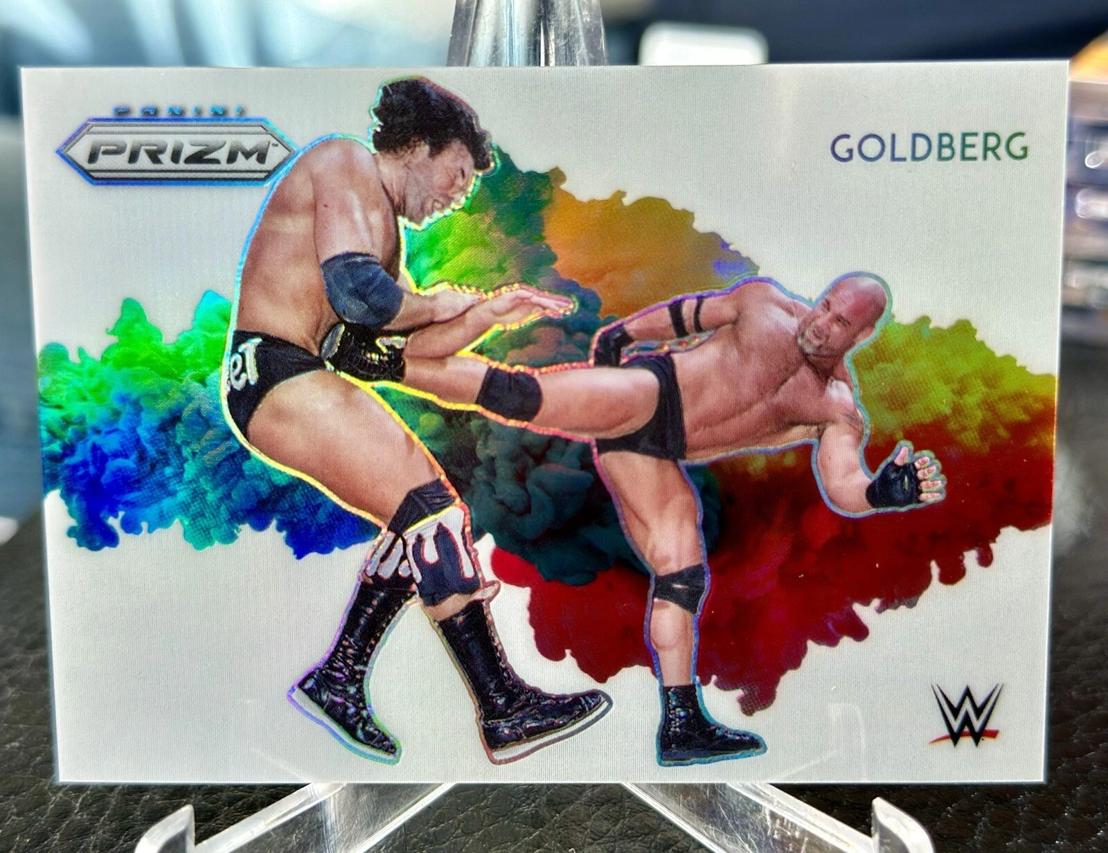 2022 Panini Prizm WWE Goldberg Color Blast SSP #5 Case Hit