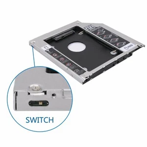 9,5 mm 2° HDD Caddy SATA 2,5" SSD HDD vassoio per Apple Macbook Pro Air 13" 15"  - Foto 1 di 5