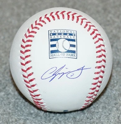 奇珀·琼斯 亚特兰大勇士队签名美国职棒大联盟名人堂棒球 + 狂热者亲笔签名全息 6297 — 第 1/3 张图片