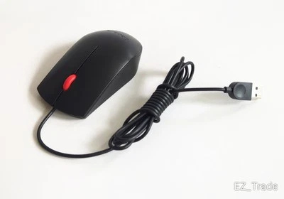 Lenovo SM-8823 Optical USB 3 button Wired Mouse Black/Red 1000 DPI / SM50L24506 - Image 1 of 4