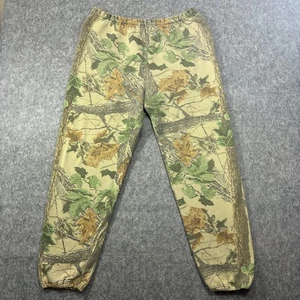 Vintage Jerzees Camo Sweatpants Mens XL Realtree Outdoors Drawstring USA Made - Picture 1 of 14