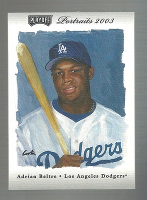 40/50 Adrian Beltre 2003 Playoff Portraits 121 Dodgers - Image 1 of 2