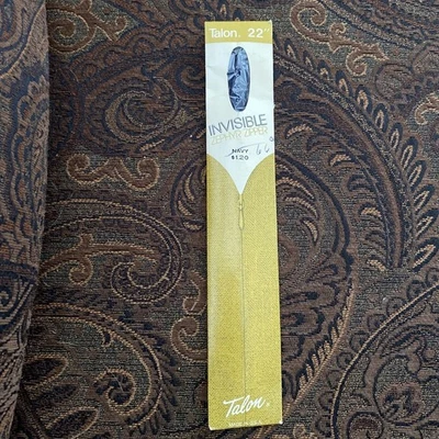 Talon 22" Invisible Zephyr Zipper Style 804-1 Vintage Made USA - Blue- NOS - Image 1 of 4