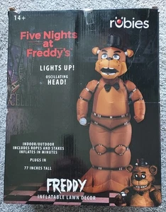 Five Nights at Freddy's Freddy Halloween Inflatable Animated 77" Rubies - Picture 1 of 7