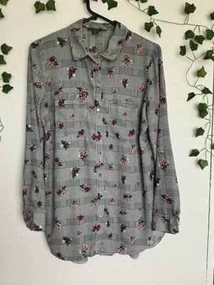 Ladies Floral Print Long Sleeve blouse size 10 VGC B31 - Image 1 of 2