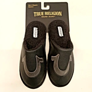NEW TRUE RELIGION MENS SLIPPER SANDALS SIZE MEDIUM 9-10 - Picture 1 of 3