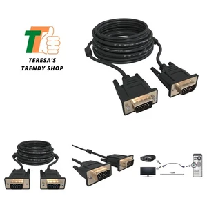 TP121 - VGA Cable 100ft - Computer/Monitor/Projector/PC/TV Cord 15 PIN, 100 F... - Picture 1 of 6