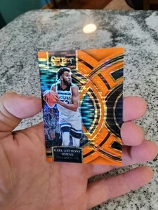  2023-24 Select Karl-Anthony Towns Premier Neón Naranja Pulsar Prizm/15 - Imagen 1 de 4