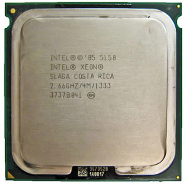 LOT of 2 Intel Xeon 5150 Dual Core 2.66GHz 4M Cache 1333MHz FSB SLAGA - Image 1 of 1