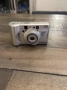 Minolta Zoom 80 Remote Date 35mm Compact Film Camera Point & Shoot New Battery - Picture 1 of 5