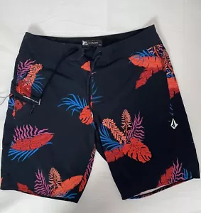 VOLCOM CUBANO palm tropical board shorts swim stretch Size 34 Outdoor Apparel - Picture 1 of 12