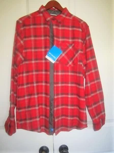 NEU MIT ETIKETT COLUMBIA ROT GRAU KARIERT BAUMWOLLE HERRENHEMD GRÖSSE: S - Bild 1 von 5