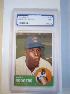 1963 ANDRE RODGERS TOPPS BASEBALL CARD #193 PGS GRADED NM 7 - BOX Z - Picture 1 of 2