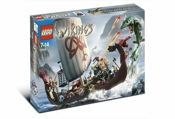 LEGO Vikings: Viking Ship Challenges the Midgard Serpent (7018)