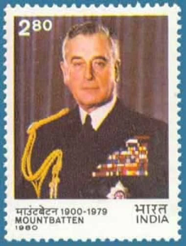 India 1980 Mountbatten Gobernador General Sello MNH Foto 1 de 1