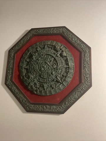 Aztec Southwest Malachite Semi Precious Stone Wall Hanging Framed Artwork Cover