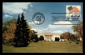 Mayfairstamps US FDC 1963 Flag and White House Maximum First Day Card aas_32281 - Picture 1 of 2