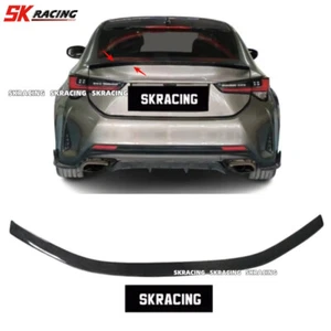 Fits Lexus RC300 RC350 F-Sport 2019+ Rear Trunk Spoiler Wing Real Carbon Fiber - Picture 1 of 14