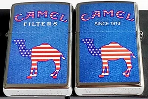 Zippo Camel Denim American Flag CZ 1037 LIMITED EDITION 50 MADE Chrome - Picture 1 of 12