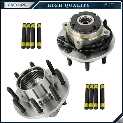 2 peças rolamentos de cubo de roda dianteiro 4WD para 2003-2004 Ford F-250 F-350 Super Duty SRW - Imagem 1 de 4