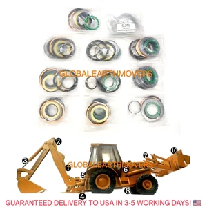 WHOLE MACHINE CASE 580K 580SK HYDRAULIC CYLINDER SEAL KIT FOR BACKHOE - Picture 1 of 6