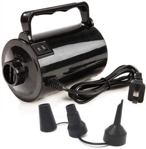 Electric Air Pump for Inflatable Pool Toys 320W Quick-Fill 3 Nozzles - Picture 1 of 6