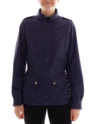 Chaqueta cortavientos de verano Cmp capucha azul gabardina cremallera Foto 1 de 3