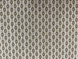 Mini Harris Ikat Linen Fabric Ochre Yellow Curtain Blind Upholstery - Picture 1 of 6