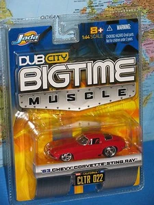 JADA BIGTIME MUSCLE DUB CITY 1963 CHEVY CORVETTE STING RAY CLTR 022 *BRAND NEW* - Picture 1 of 12