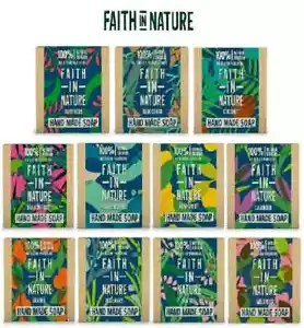 Faith In Nature Natural Soap Bar Restoring Vegan & Cruelty-free all Scent UK - Picture 1 of 24
